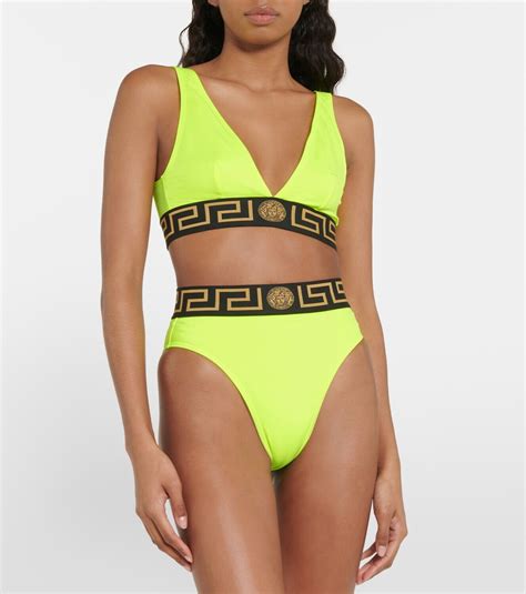Versace Greca Triangle Bikini Top Versace