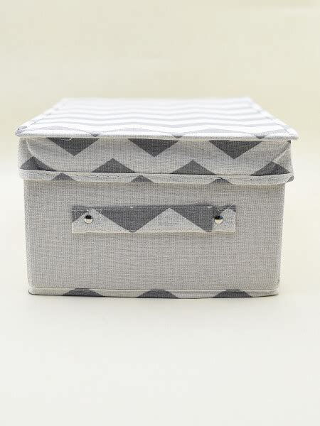 CAJA ORGANIZADORA ZIGZAG 25X35X16 CM GRIS CLARO Guapa