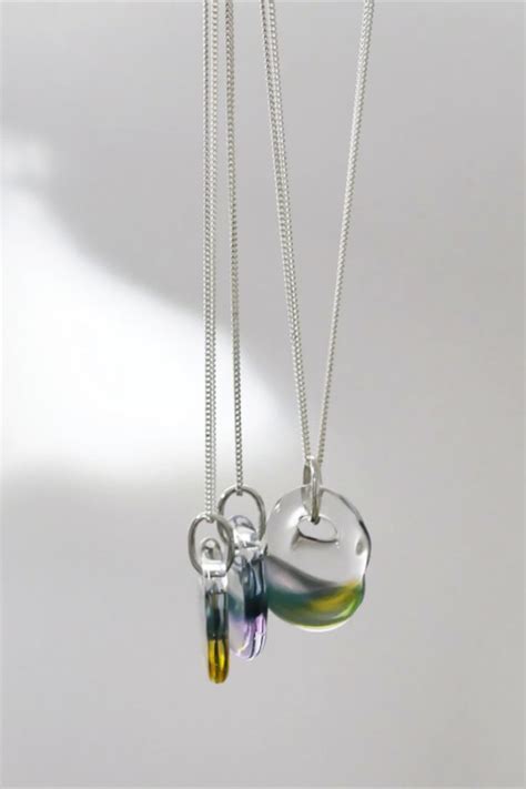 Necklace With Glass Pendant Melanie Moertel Glass Jewelry Lampwork