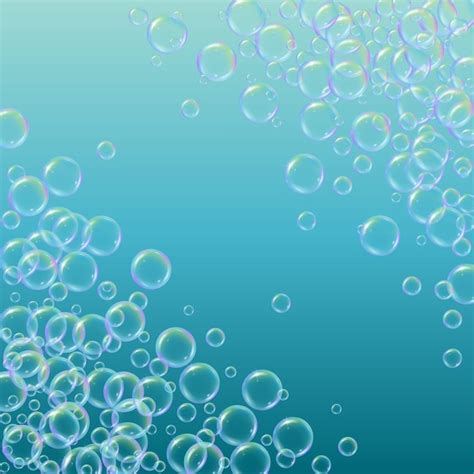 Premium Vector Cleaning Foam On Gradient Background