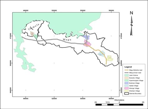 A Map Showing The Study Districts In Mwanza Region Download