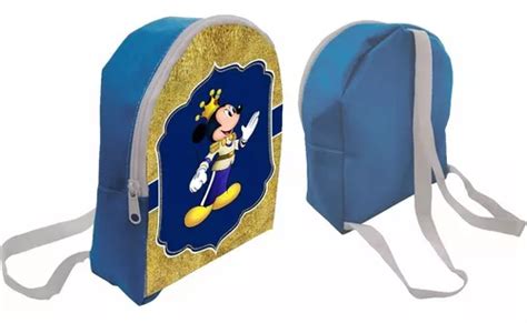 100 Mochilas Dulceros Personalizados Mickey Rey Recuerdos Meses Sin