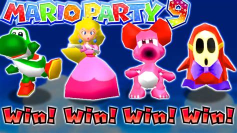 Mario Party 9 Garden Battle Yoshi Vs Birdo Vs Peach Vs Shy Guy Gameplay Master Cpu Youtube