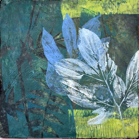 Online Monotype Collage With Encaustic Medium Debra Claffey