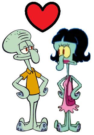 Squidward and Squilvia by iamnater1225 on DeviantArt