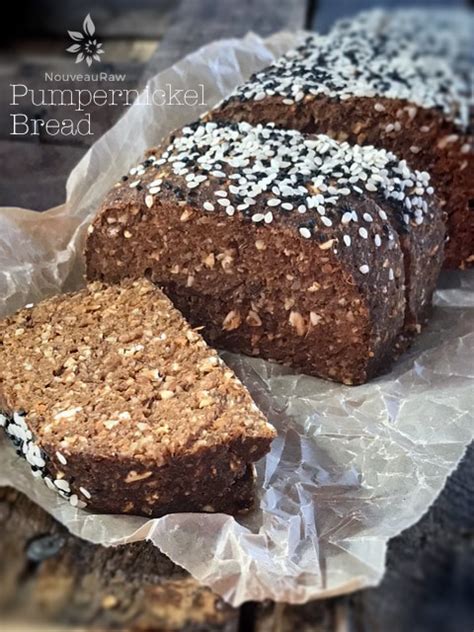 Pumpernickel Bread Raw Vegan Gluten Free