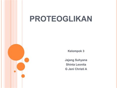 Proteoglikan | PPT
