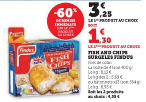 Promo Fish And Chips Surgel S Findus Chez Hyper U Icatalogue Fr