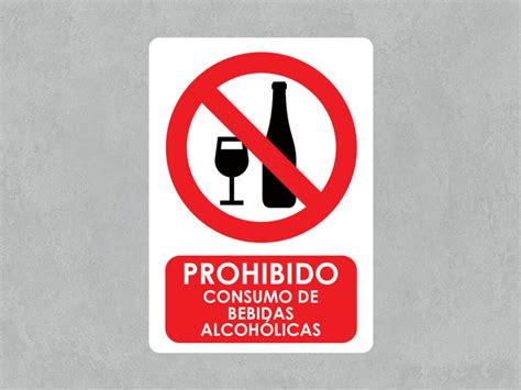 Señal Prohibido Consumo De Bebidas Alcohólicas Oedim Decor