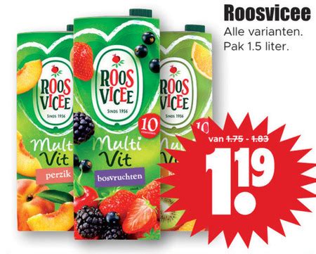 Roosvicee Fruitdrank Folder Aanbieding Bij Dirk Details