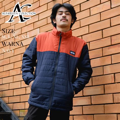 Jual Jaket Pria Jacket Puffer Tebal Windbreaker Touring Sunmori Motor