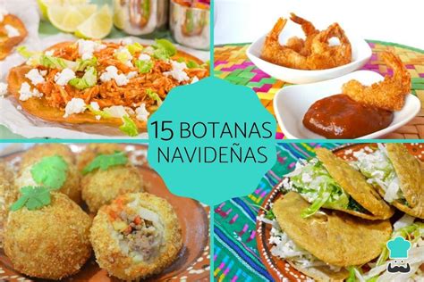 15 Botanas navideñas Recetas FÁCILES RÁPIDAS y ECONÓMICAS