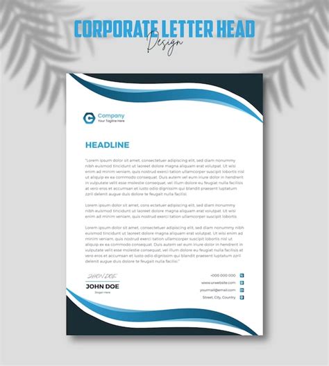 Premium Vector Letterhead Template Premium Vector