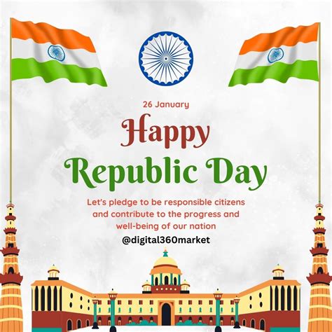 The 75th Republic Day of India is celebrated on 26 January 2024.