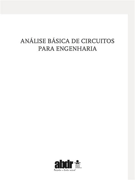 Análise Básica De Circuitos Para Engenharia 10 Edição Irwin Capitulo