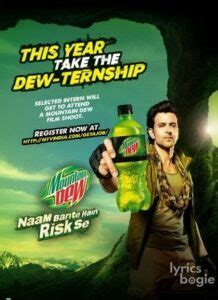 Mountain Dew – TV Commercial Songs Lyrics & Videos - Latest Hindi Songs ...