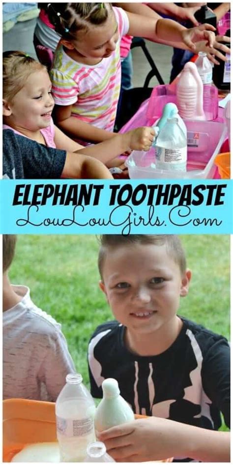 Easy Elephant Toothpaste Experiment Lou Lou Girls