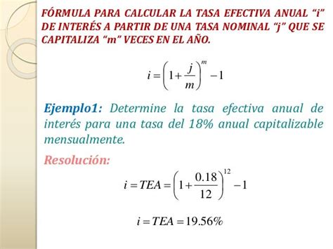 Tasa Efectiva Nominal Y Proporcional