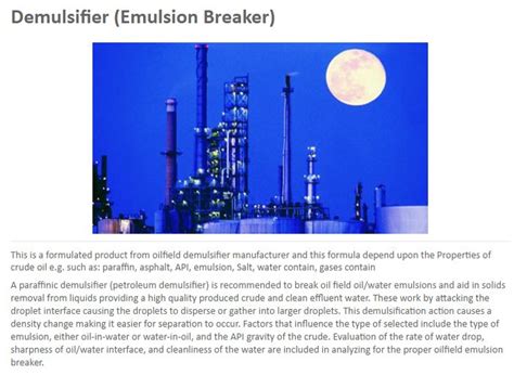 Demulsifier Emulsion Breaker Rimpro