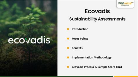 Ecovadis Assessment Business Sustainability Assessments Rating For