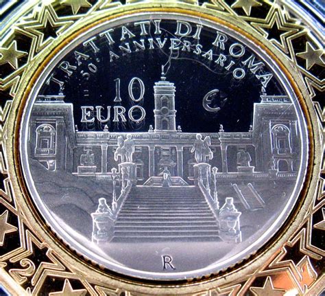 Italy 10 Euro 2007 Treaty Of Rome Silver Catawiki