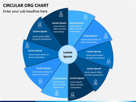 Circular ORG Chart PowerPoint Template | SketchBubble