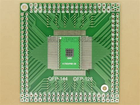 Qfp Eqfp Pqfp Tqfp Lqfp Fqfp Smd Adapter Pcb Sunrom