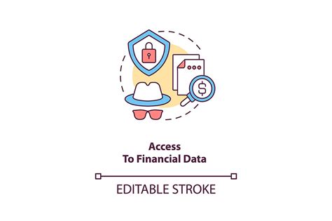 Access To Financial Data Concept Icon Graphic By Bsd Studio Creative