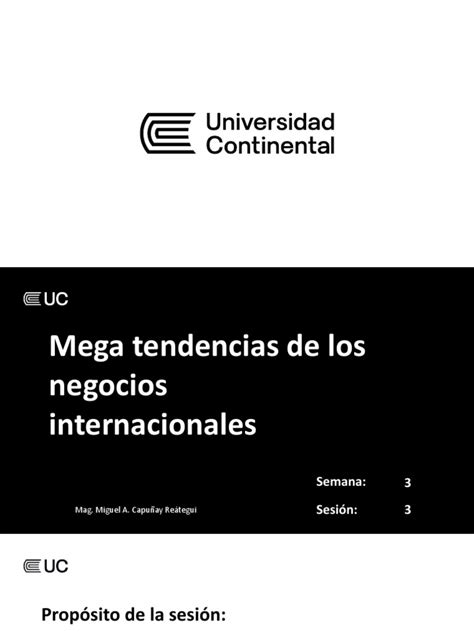 Semana 3 Megatendencias De Los Negocios Internacionales Pdf