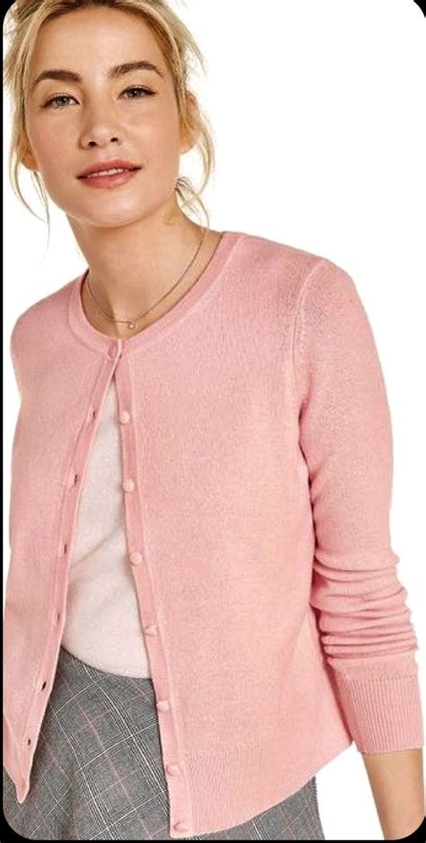 Pin By Sergio On Crewneck Cardigans Pink Cardigan Cardigan Fashion