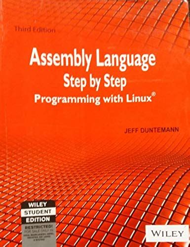 Buy Assembly Language Step By Step Programming With Linux 3ed Book