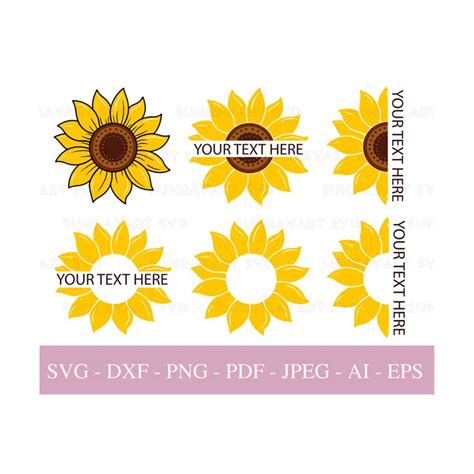 Sunflower Svg Files For Cricut Flower Clipart Png Sunflow Inspire Uplift