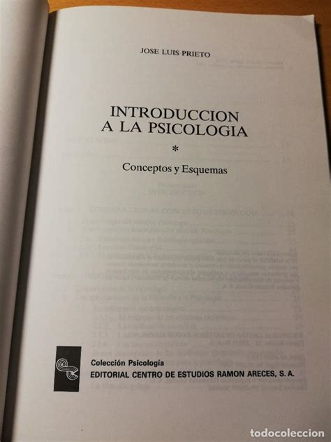 Introducción A La Psicología Tomo I Conceptos Comprar Libros De