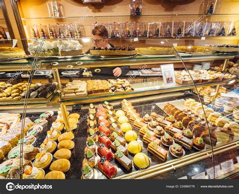 Interior Of French Pastry Store In Strasbourg France Stock Editorial