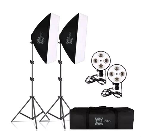 Kit Duplo Softbox Soquete E Qu Druplo Trip S M T Photo Frete Gr Tis