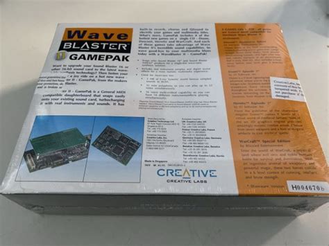 Creative Labs Wave Blaster II CT1910 Higher Intellect Vintage Wiki