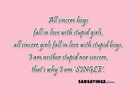 Sad Sayings About Being Single - Sad Sayings