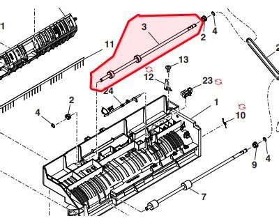 Sharp NROLR0243QSZZ Delivery Roller Originale OFBA Srl