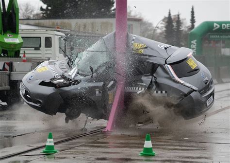 Germans Submit Nissan Leaf To Painfully Brutal Crash Tests All For