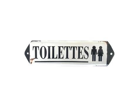 Plaque Signalétique Murale Toilettes Métal Noir Et Blanc Vente De Wadiga Conforama