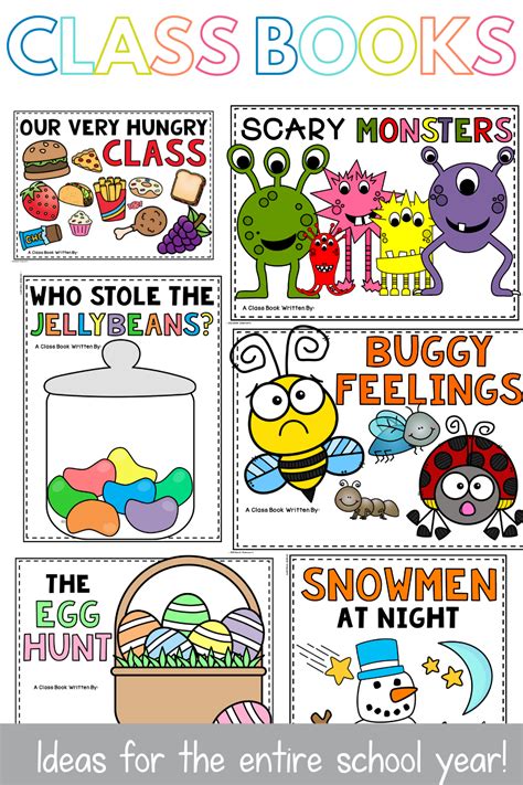 Class Books To Make In Kindergarten Class Book Class Books Kindergarten Class Books Preschool