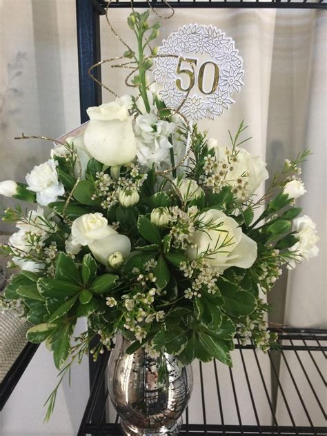 Flower Arrangement Ideas For 50th Wedding Anniversary Best Flower Site