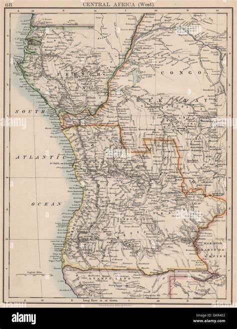 COLONIAL CENTRAL AFRICA. French Congo Free State Portuguese West Af ...