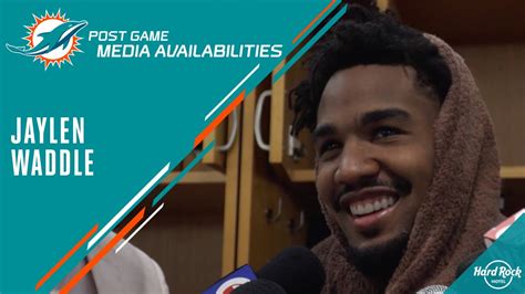 Jaylen Waddle Meets With The Media After Nygvsmia Miami Dolphins