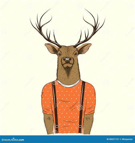 Modern Deer Hipster Stock Vector Illustration Of Color 80527121