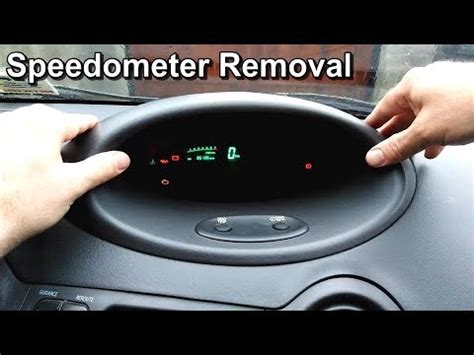 Removing The Instrument Panel Speedometer On A Toyota Yaris YouTube