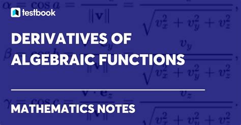 Derivatives Of Algebraic Functions Formula Proof And Examples