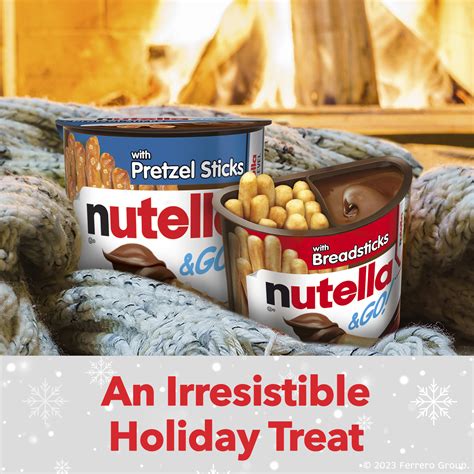 Nutella And Go Hazelnut And Cocoa Spread With Pretzel Sticks Stocking Stuffer Pack 19 Oz