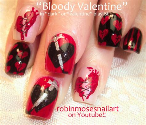 Nail Art By Robin Moses Cupid Nails Valentines Day Nails Heart