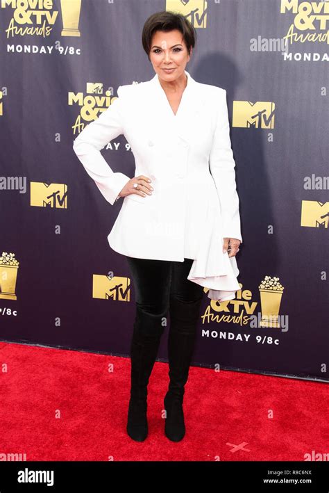 Santa Monica Los Angeles Ca Usa June 16 Kris Jenner At The 2018 Mtv Movie And Tv Awards